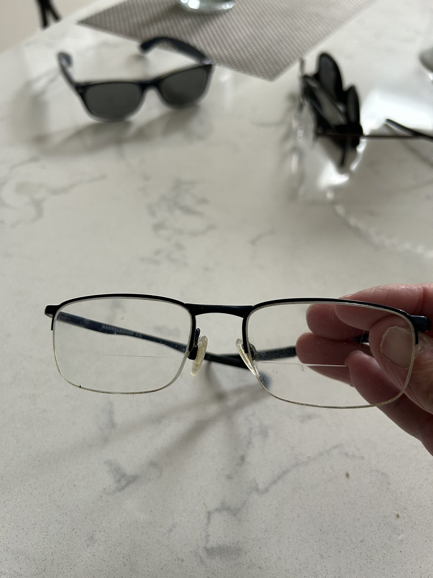 Navy Blue Rimless Oakley Eyeglass Frame