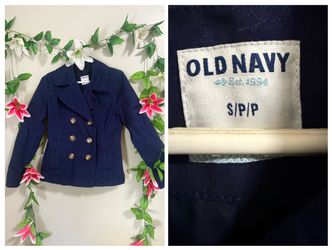 Old Navy Navy Blue Pea Coat Size Small