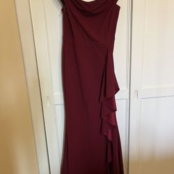 Burgundy Dress