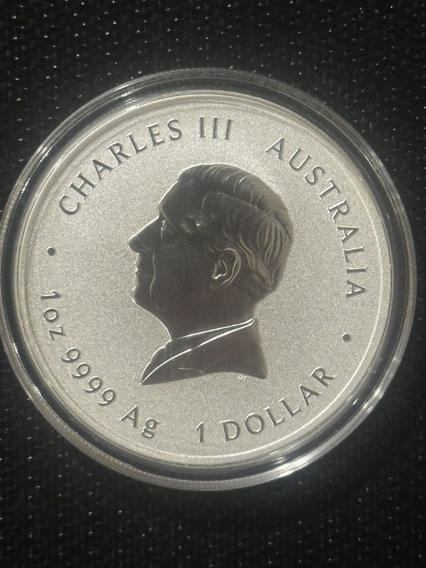 This is a 2025 Australian Lunar Year of the Snake silver coin.