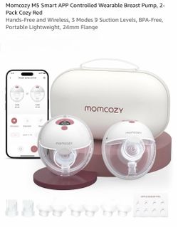 Momcozy M5 Smart App Controlled Wearable Breast Pump