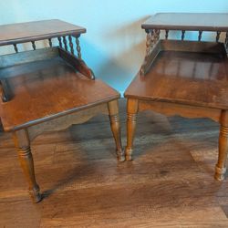 Mid Mod End Tables (pair) 