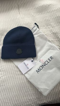 Moncler Cotton Beanie Navy BRAND NEW With original dust bag