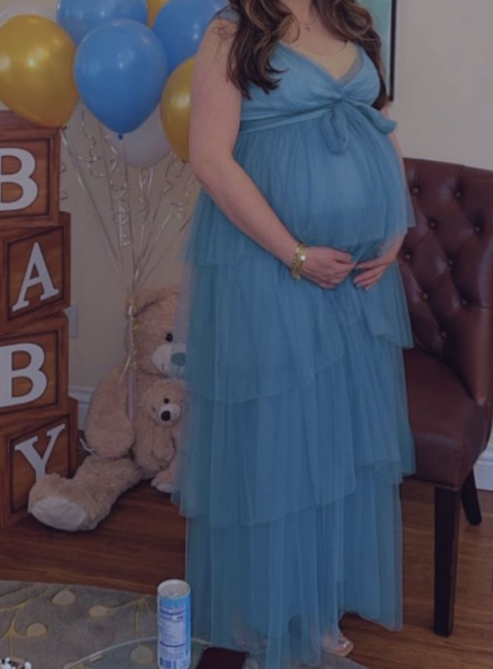 Baby Shower Blue Dress