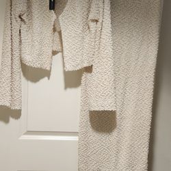 Cream Color Shanelle Sweater Skirt Set