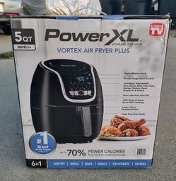 PowerXL 5-Quart 6 in 1 Programmable Vortex Air Fryer Plus