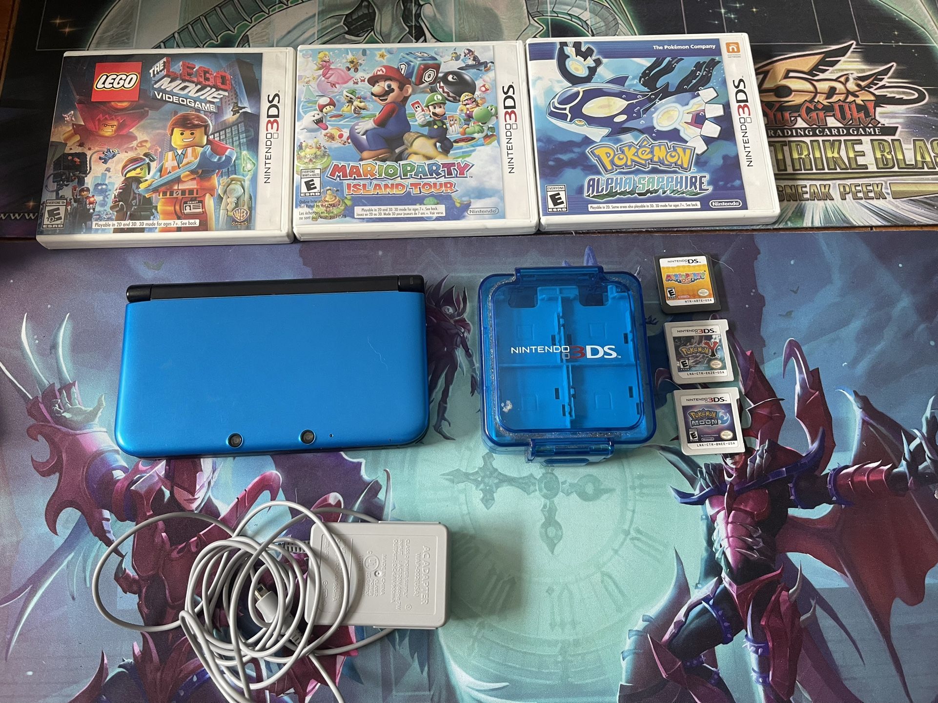 Blue Nintendo 3DS XL And Games