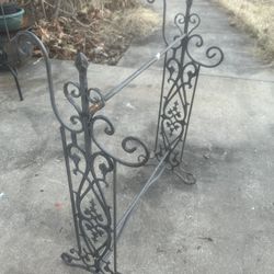 Ornate  Metal Guilt Rack/ Fireplace Stand