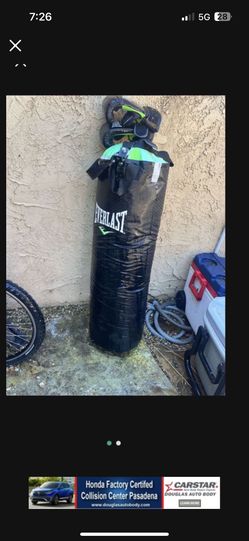 Punching Bag With Gloves 