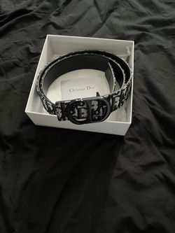 CD Designer belt black buckle size 36 38