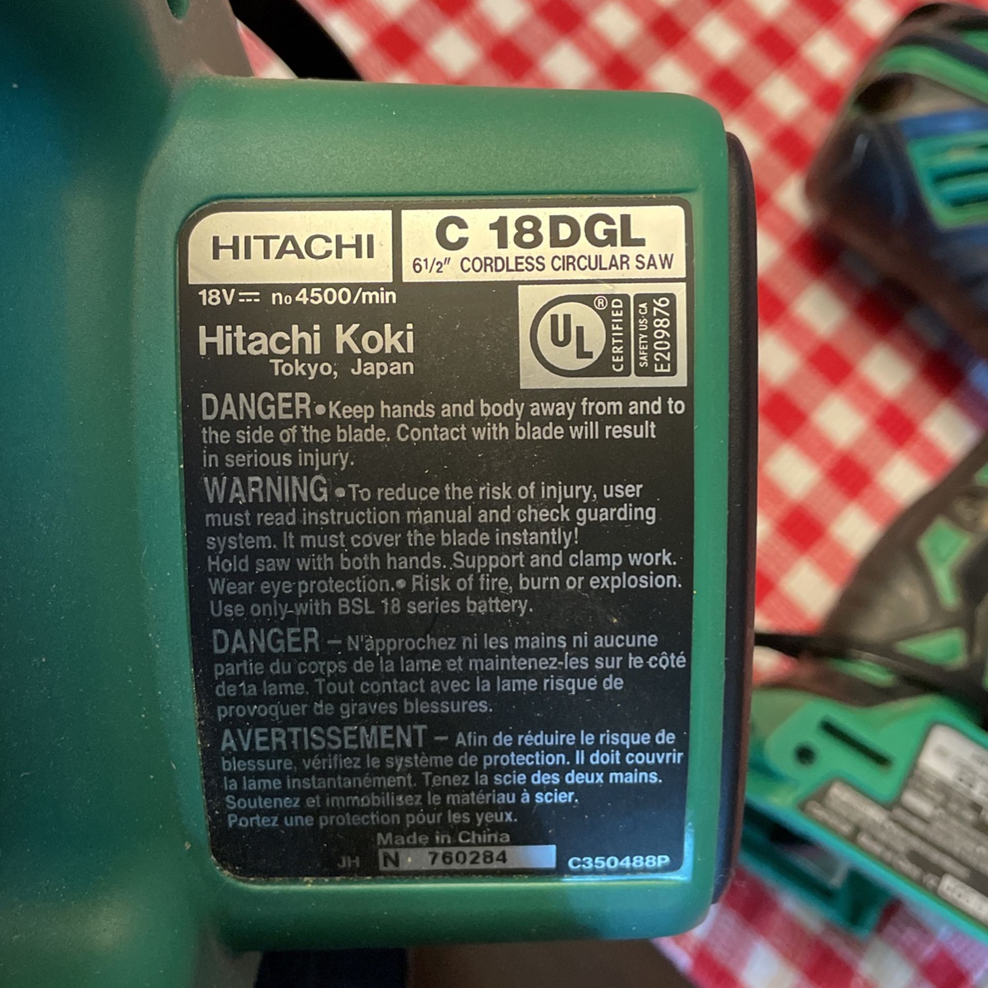 Hitachi Cordless Circular Saw And Driver Drill for Sale in Dupont, WA