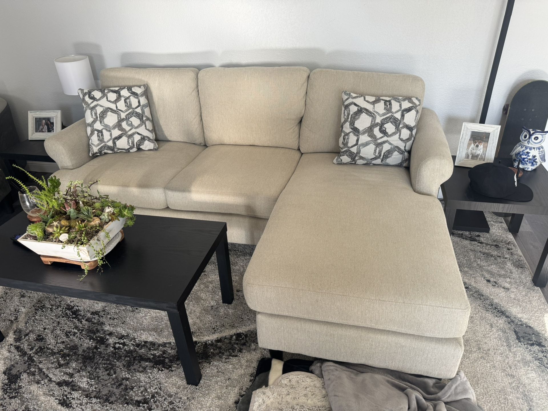 Sofa with Reversible Chaise