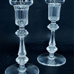 Waterford Curraghmore candlesticks pair 8”