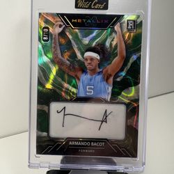 Wild Card METALiX – Armando Bacot Rookie Autograph /10