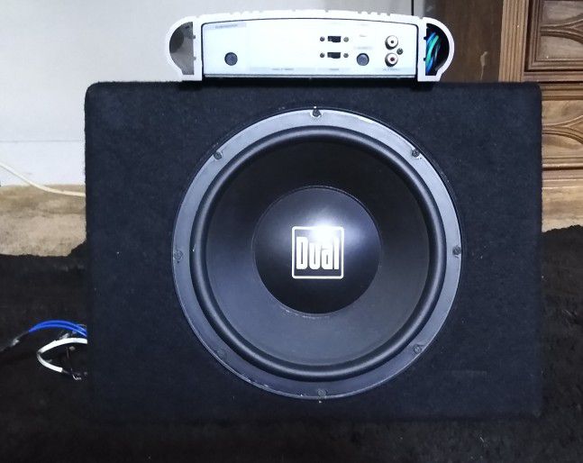 MEI 200w Amp/DUAL 10" Subwoofer With Built In 300w Amplifier