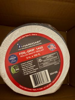 Hardcast Foil-Grip 1402 Rolled Mastic Sealant 3in x 100ft