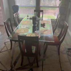 Glass Dinning Table 