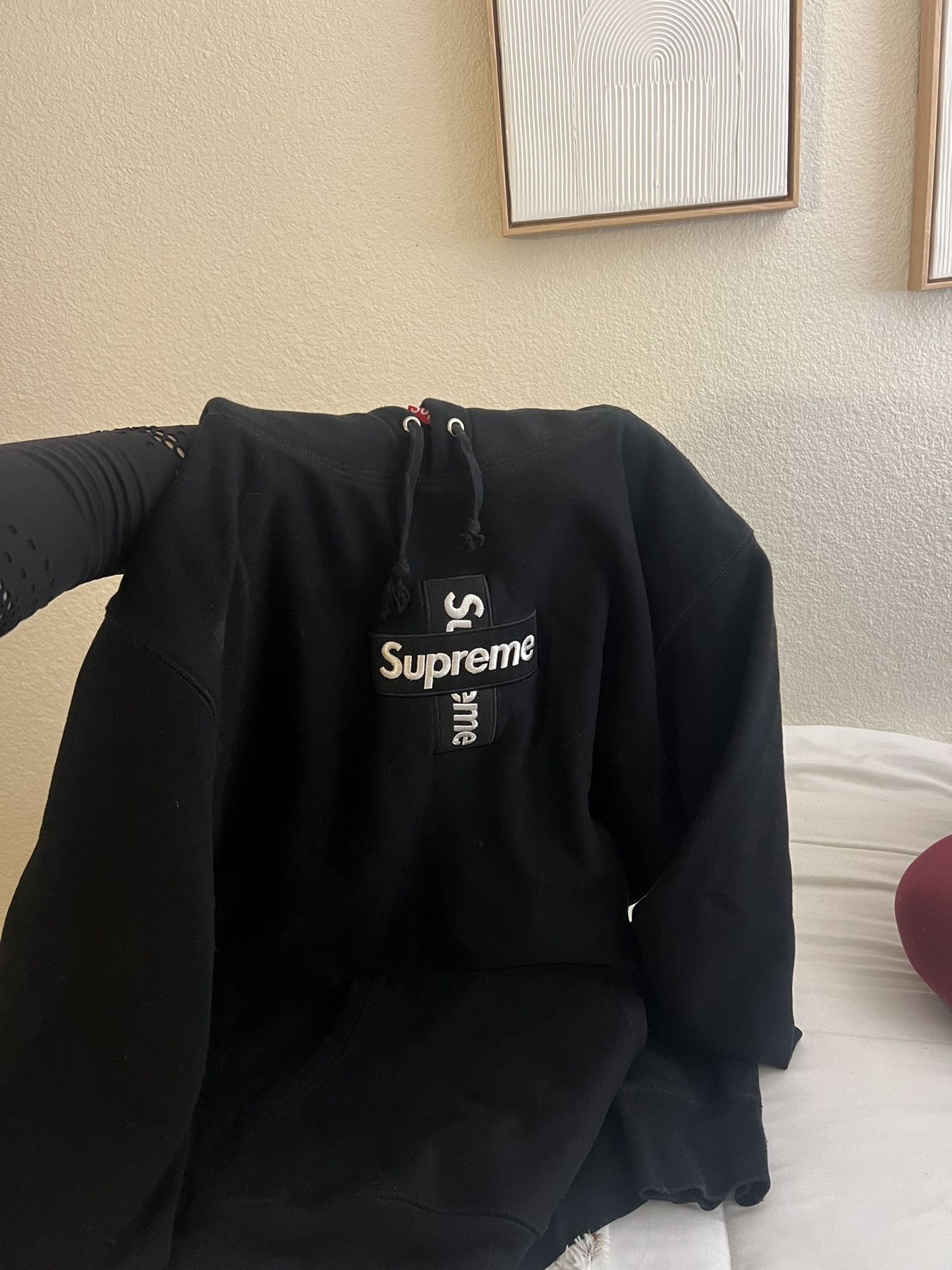 Supreme Black Hoodie Size XL 