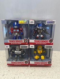 Jada Metalfigs Transformers Die-Cast Figures Set of 4