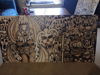Woodburning art