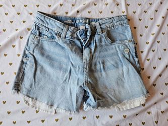 Cat & Jack light wash denim stretch shorts  size L 10/12