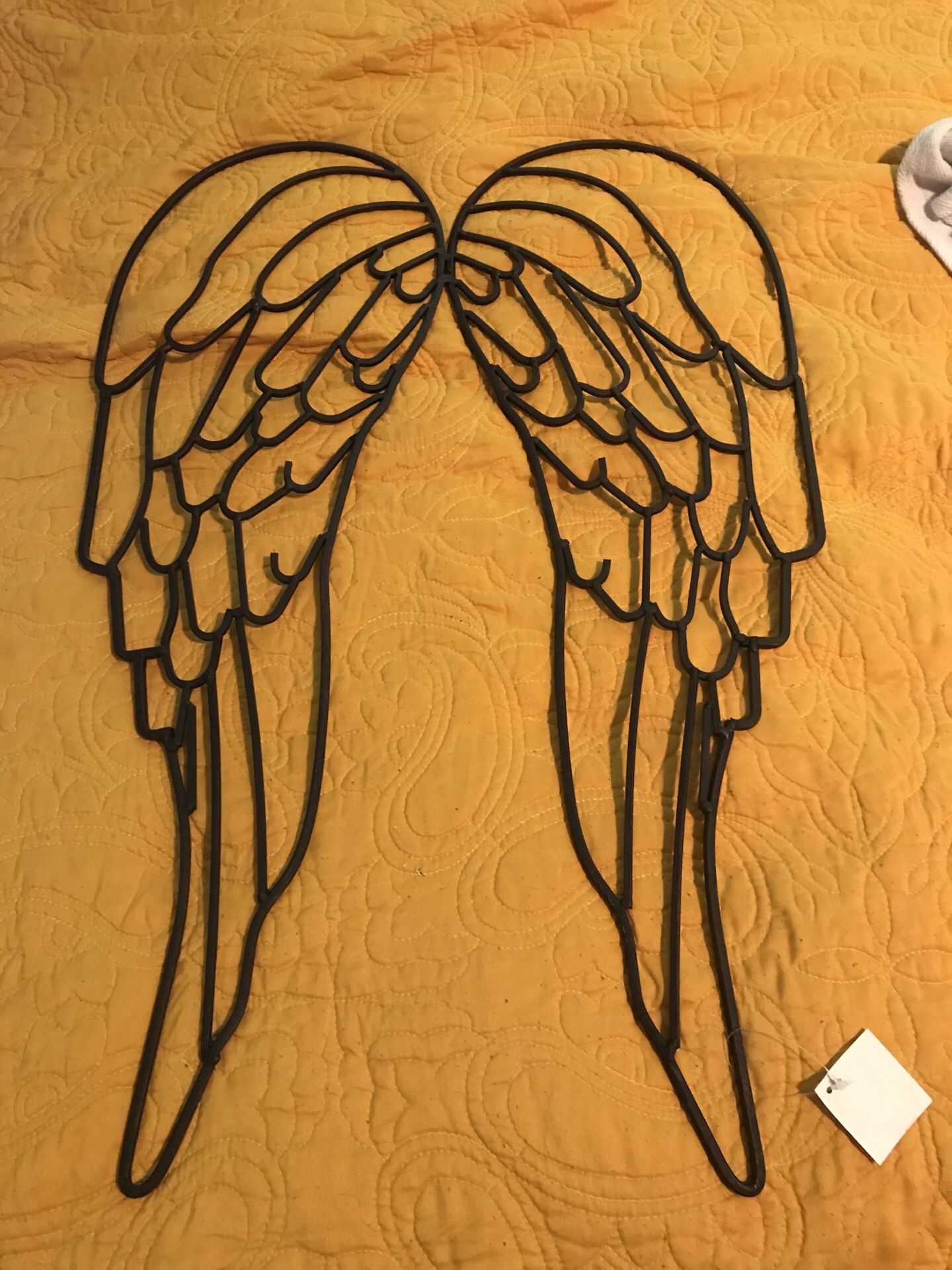 Angel wings wrought iron. 2 sets