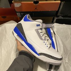 Jordan Racer Blue 3s size 13 VNDS