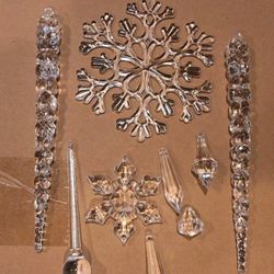 Clear Acrylic Ice Cube Decorations - Faux Crystal Vase Filler, Wedding Table Sca