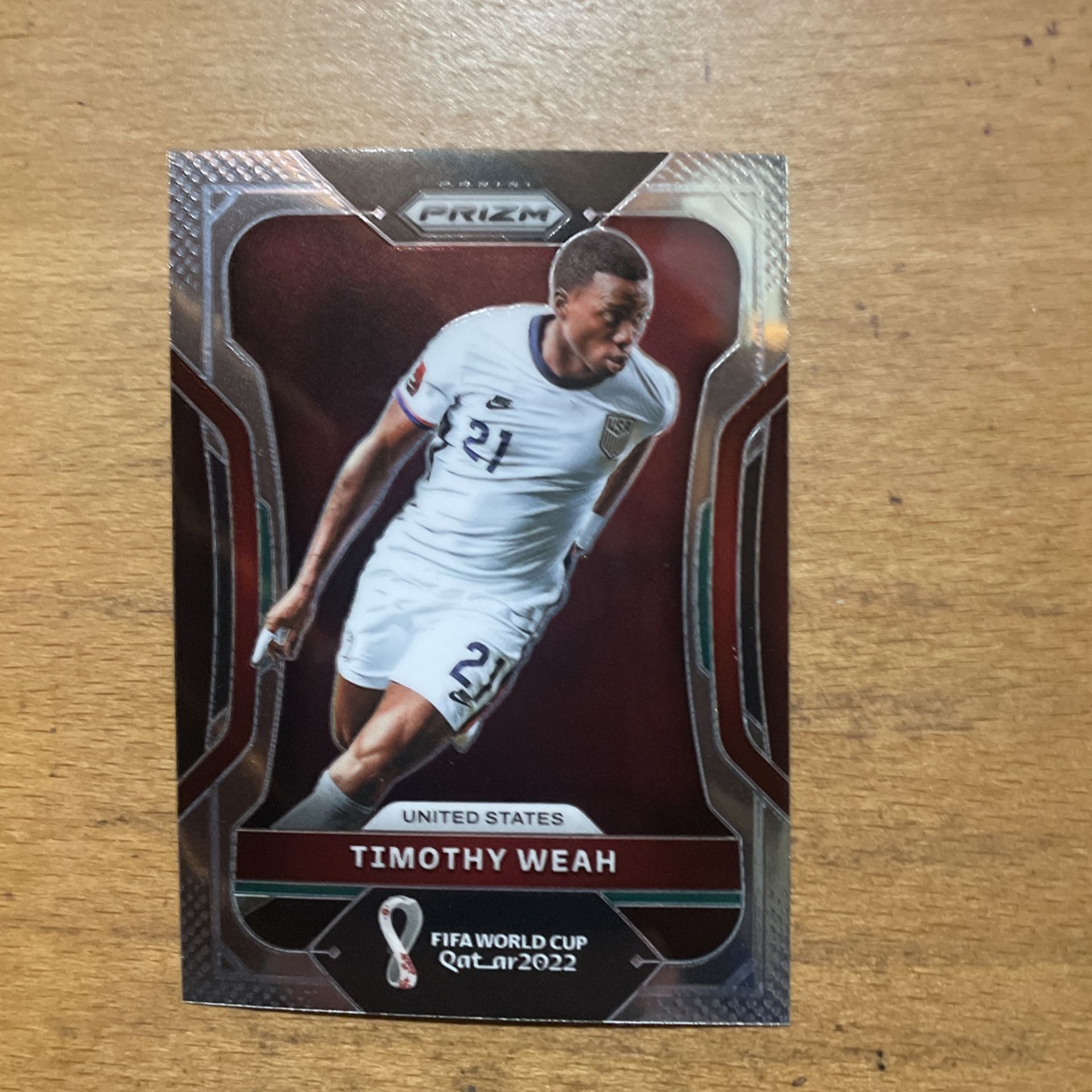 2022 PRIZM WORLD CUP TIMOTHY WEAH CARD