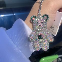 Bling Bear Keychain 