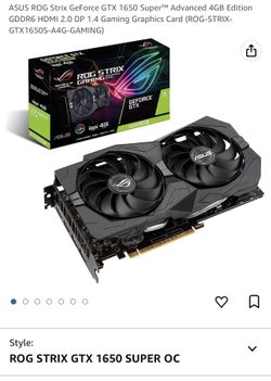 Asus rog strix gtx 1650 super advanced edition sales