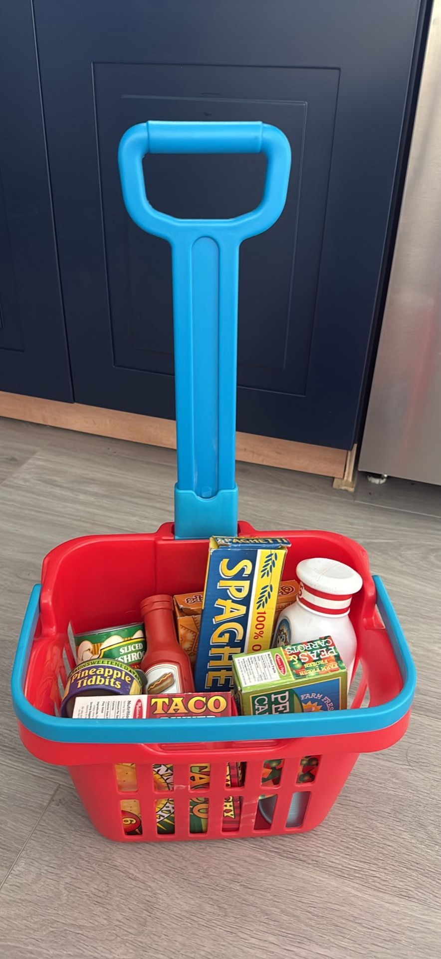 Toy Grocery Basket Play Set check more pictures firm price