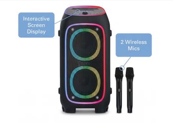 ONN Party Speaker with 2 Wireless Microphones