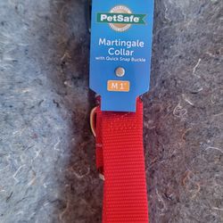 Red Size Medium Dog Collar 