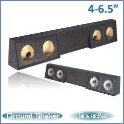 black 4 - 6 ½” speaker soundbar (speakers not included)