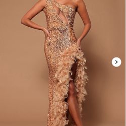 Gold Sequin Dress