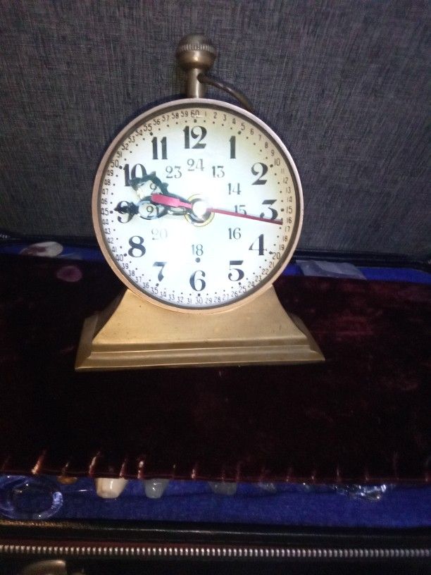 Rare Ant Nautical Fish Eye Clock And Compass