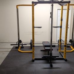Hulk Fit Power Rack Cage With Cable Attachments 