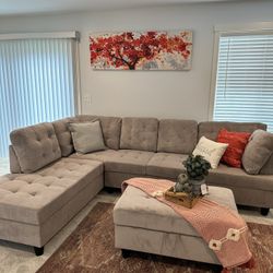 New Sectional With Ottoman Available 