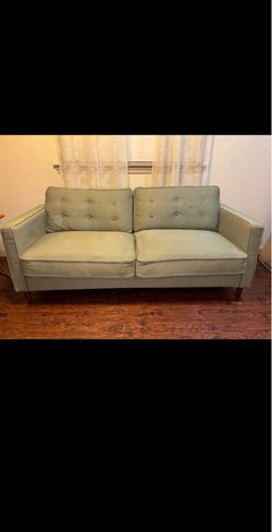 MUST GO (First come, first serve) - Pear green sofa