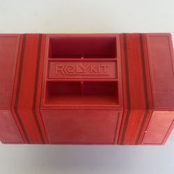 VTG Red Rolykit Portable Divided Organizer Tote for Craft Fishing Tackle Jewelry