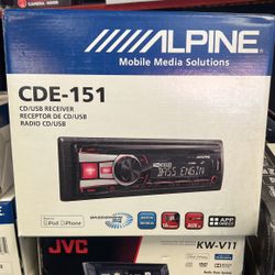 Alpine Receiver No Bluetooth 