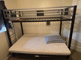 Metal Twin over Full Futon Bunk Bed Frame