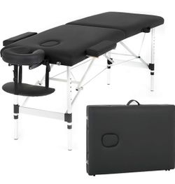 Portable Massage Table with Neck Stretcher, Light Weight 84 in Massage Bed Adjustable Lash Bed Tattoo Table for Eyelash Extensions Beauty Spa 