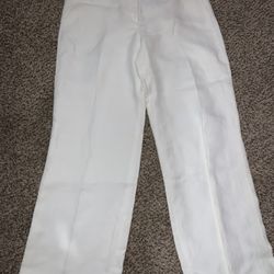 Burberry London White Cotton Trouser 