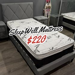 New Twin Bed With Mattress 