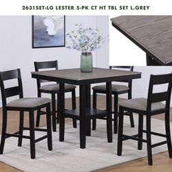 40x40 TWO TONED COUNTER HEIGHT TABLE SET