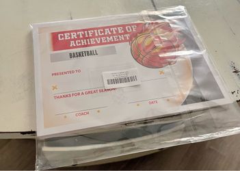 Basketball certificates