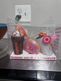 Dunkin’ Donuts limited collectible Christmas ornaments