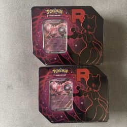2 team rocket tins Pokemon